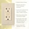 Faith Self-Test 20A GFCI Outlet Receptacle with Wall Plate, Ivory GLS-20A-IV - alternate 6